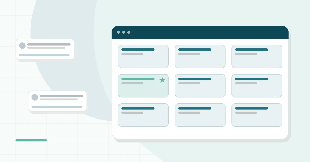 Flat illustration of a foam mattress with a cooling swirl pattern, teal and mint palette