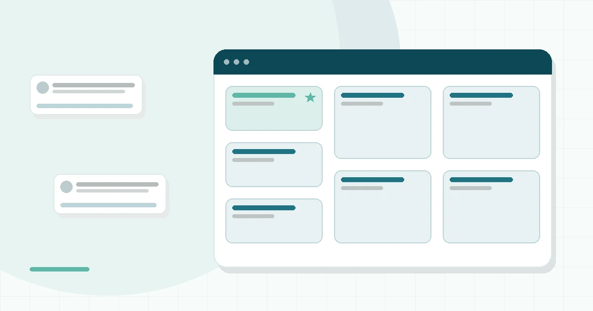 Flat illustration of a mattress cross-section beside a certification checklist, teal and mint palette