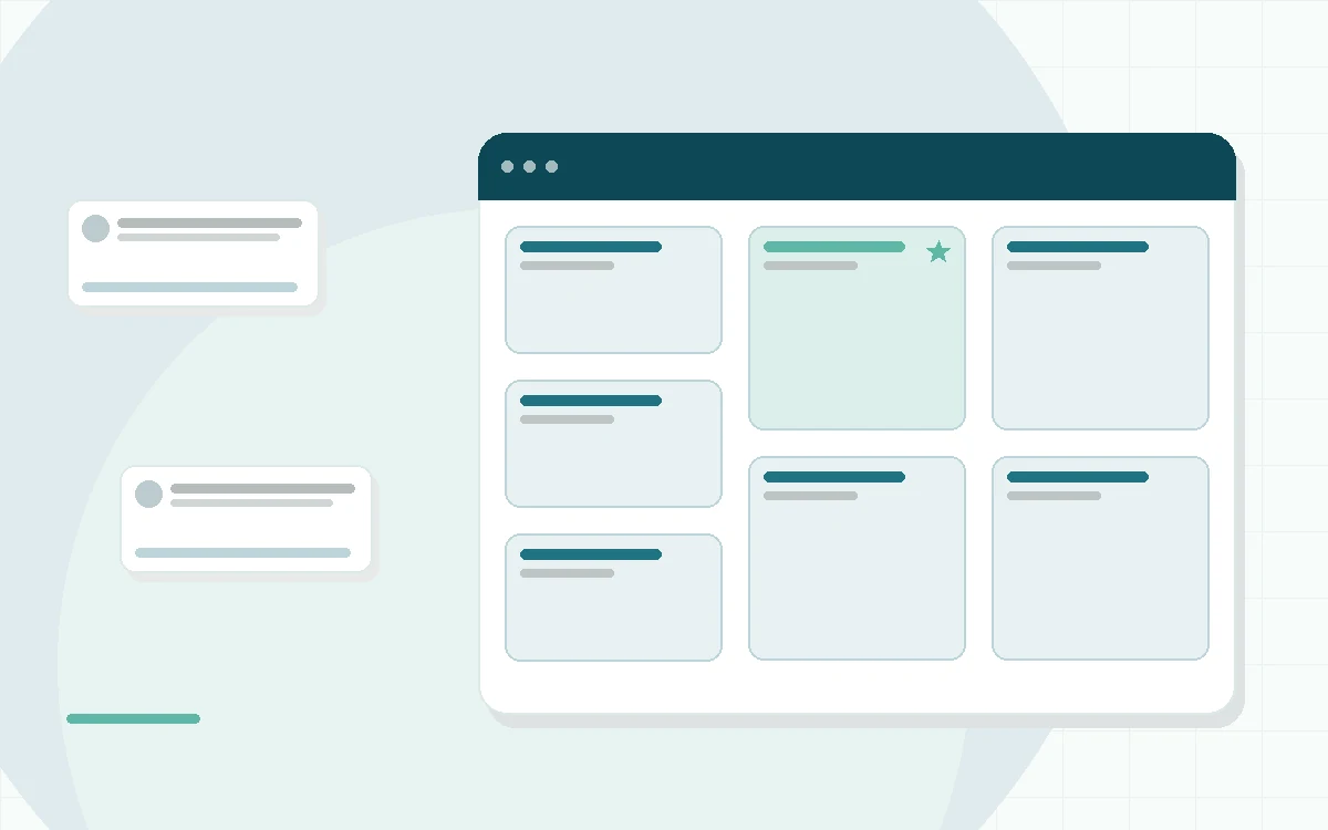 Flat illustration of a mattress in a bedroom with a foam cutaway layer chart and a dumbbell on the floor, teal and mint palette