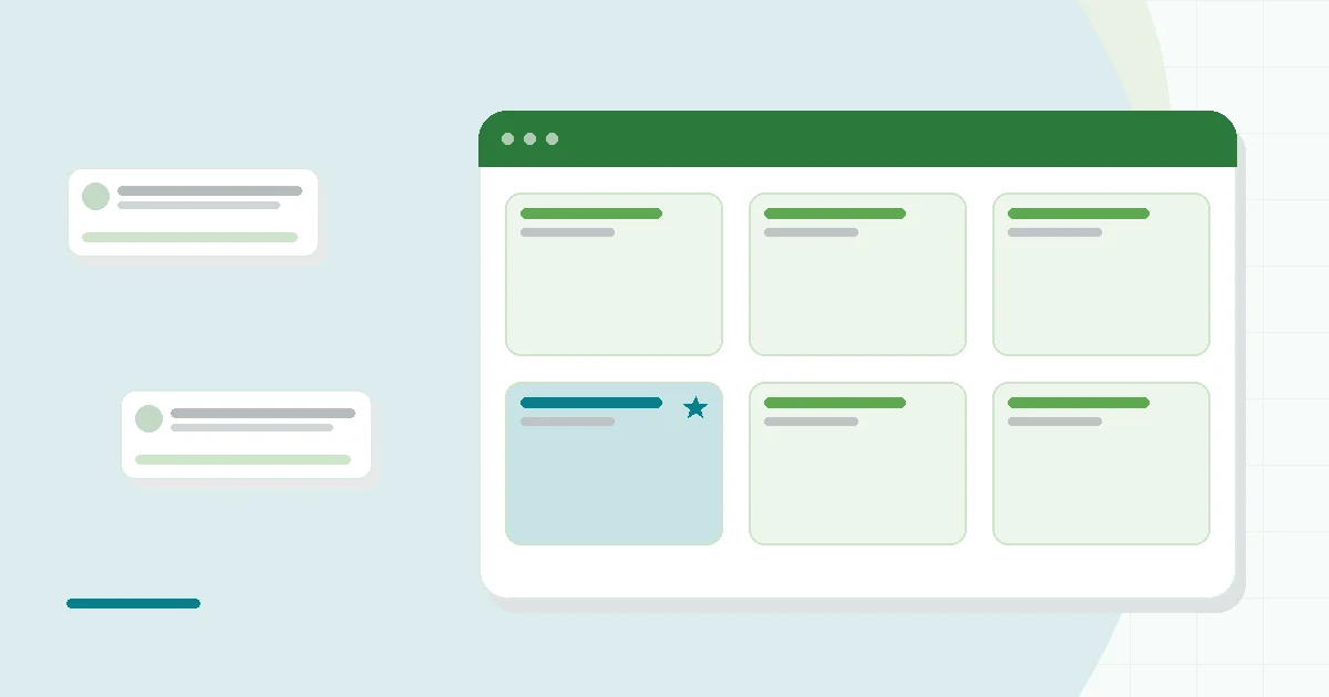 Flat illustration of protein bars, nut packs and snack puffs on a desk beside a checklist and an open drawer, teal and mint palette