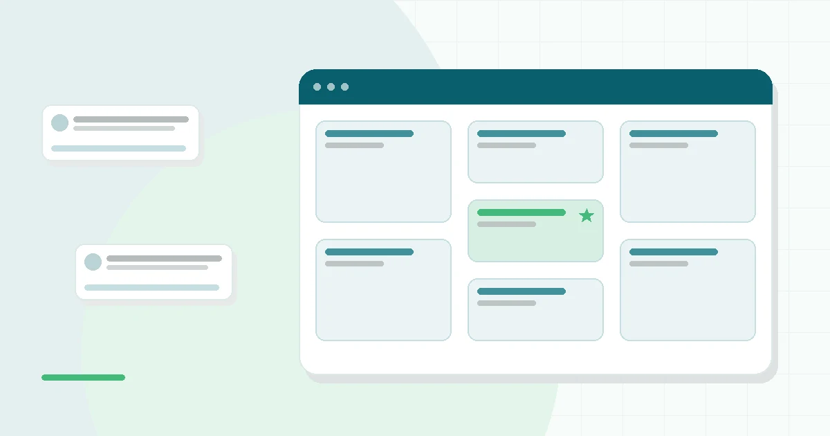 Flat illustration of light therapy lamps of different sizes on a winter desk with a bright morning window, teal and mint palette