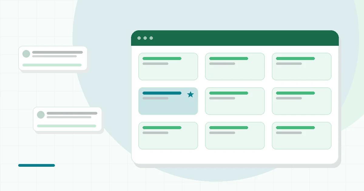 Flat illustration of two adjustable dumbbells, teal and mint palette