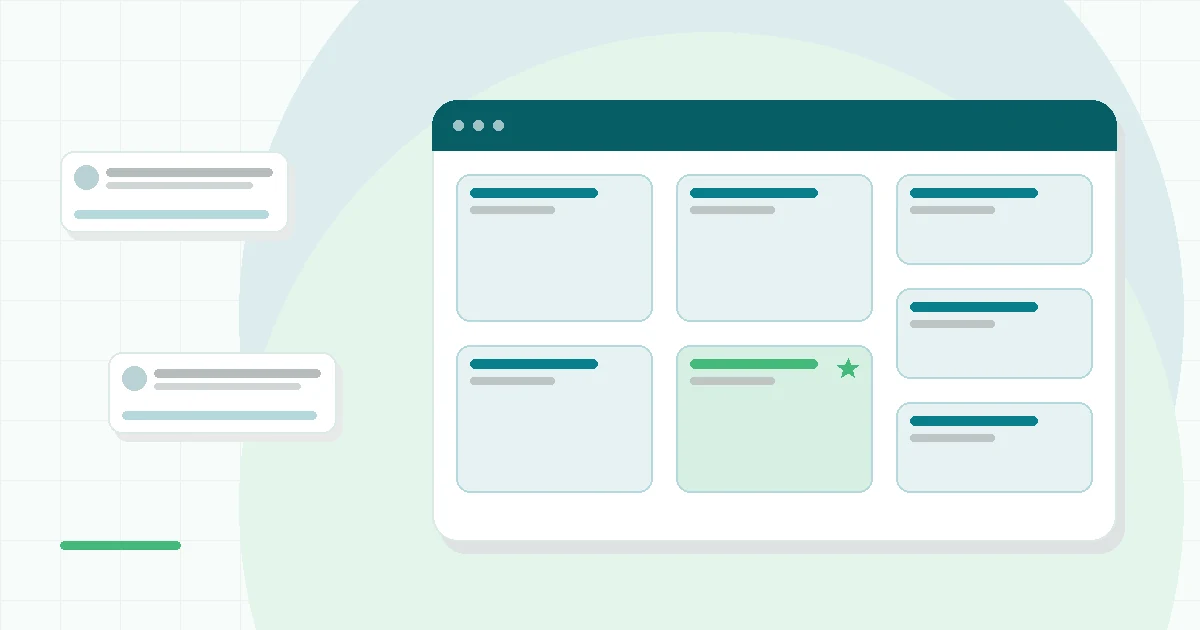 Flat illustration of a discontinued vitamin subscription box beside an active alternative pack, teal and mint palette