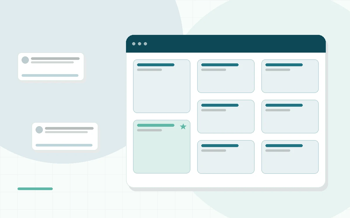 Flat illustration of a foam mattress cross section beside a grid layer mattress, teal and mint palette