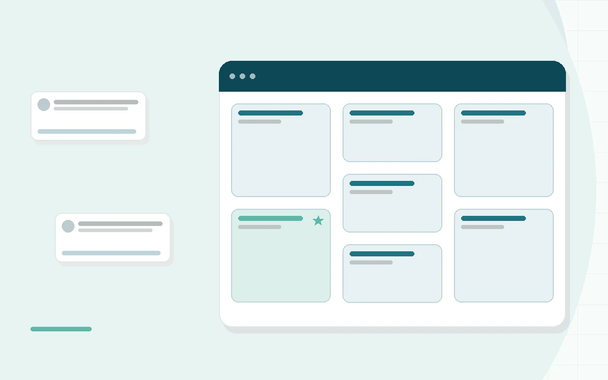 Flat illustration of a foam mattress cross-section showing a cooling gel layer, teal and mint palette