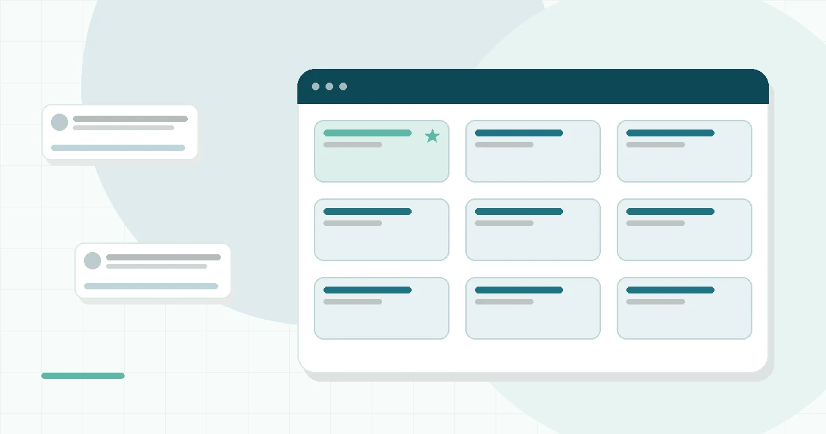 Flat illustration of a bed with cool airflow, teal and mint palette