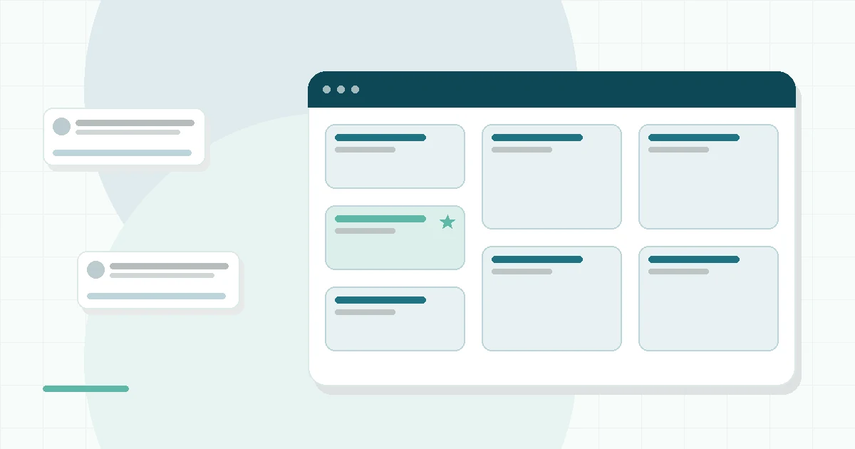 Flat illustration of a bedside device casting a soft light on a ceiling, teal and mint palette