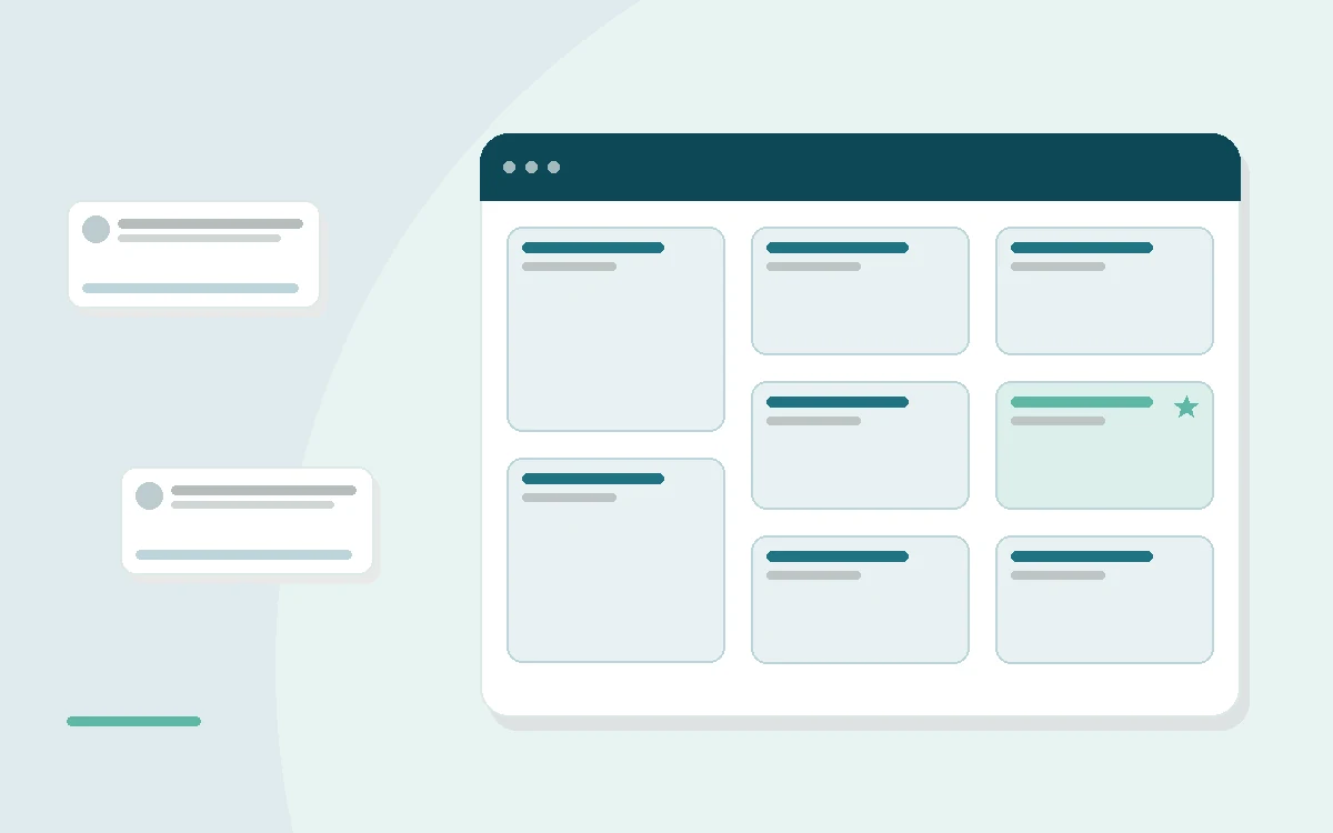 Flat illustration of a cutaway coil hybrid mattress beside a foam mattress, teal and mint palette