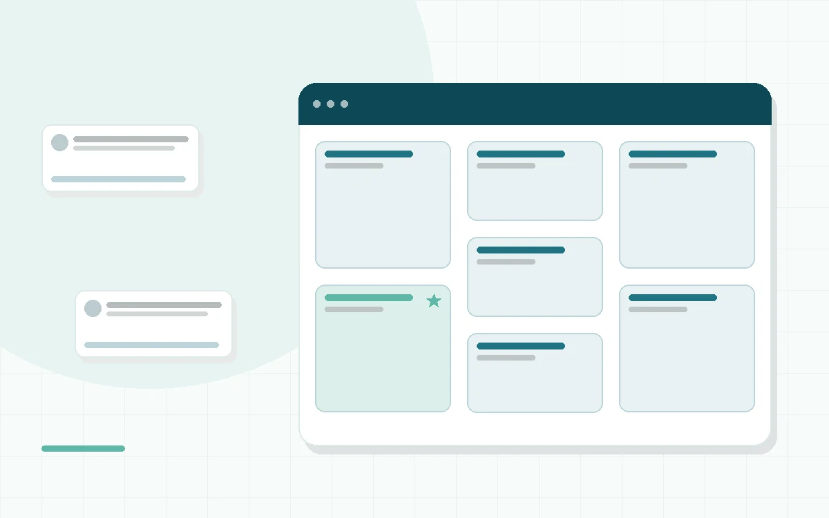 Flat illustration of a mattress cross-section showing three foam layers of different densities, teal and mint palette