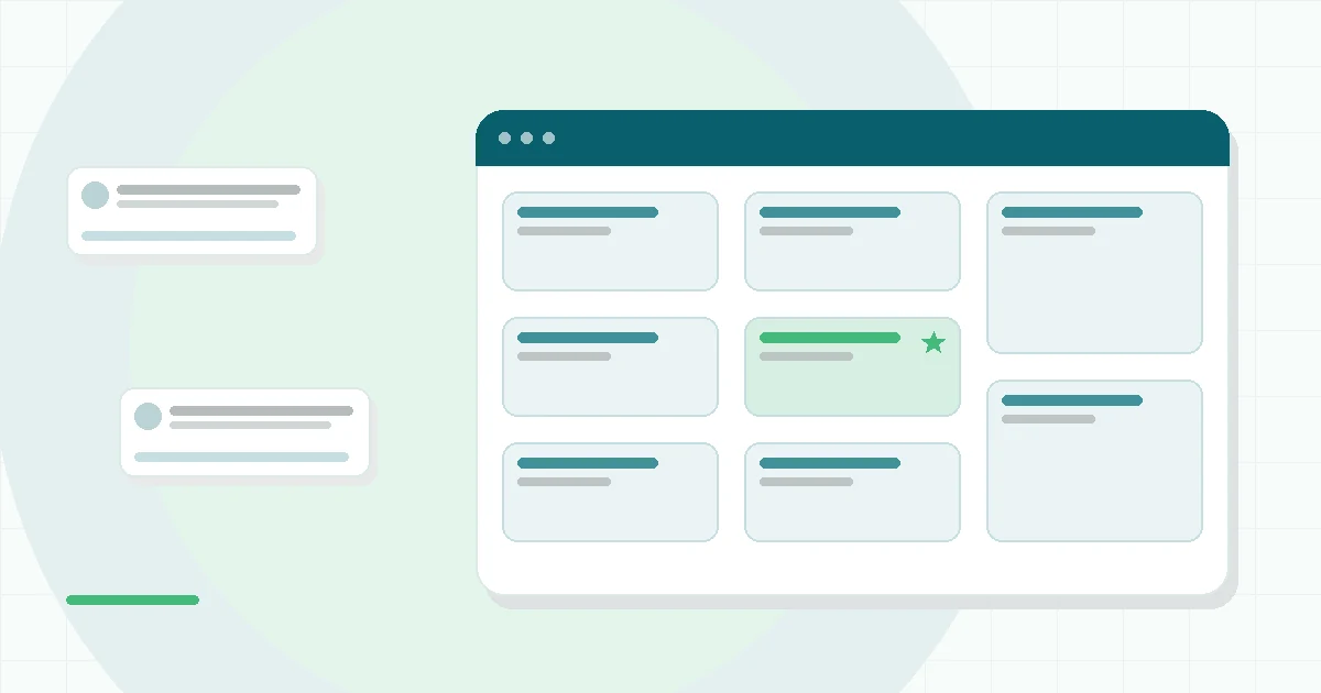 Flat illustration of a small bird pet beside a pixel-style knight avatar, teal and mint palette