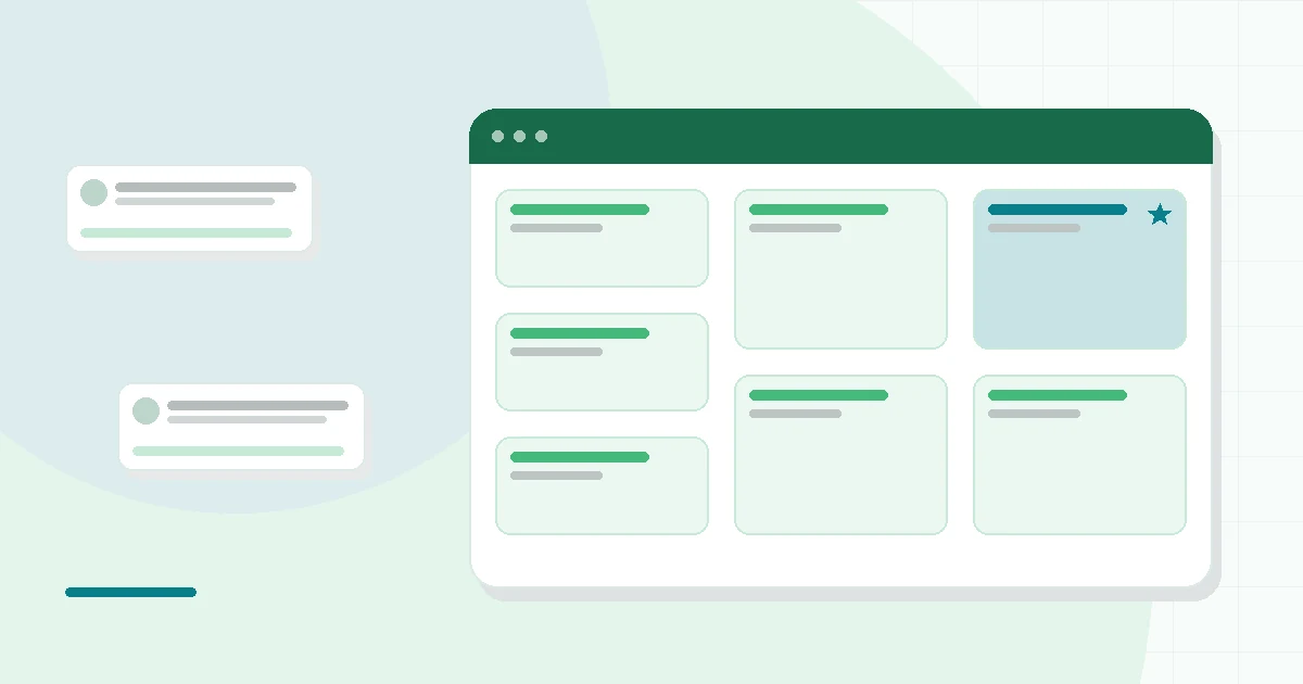 Flat illustration of a barbell and a weight machine, teal and mint palette