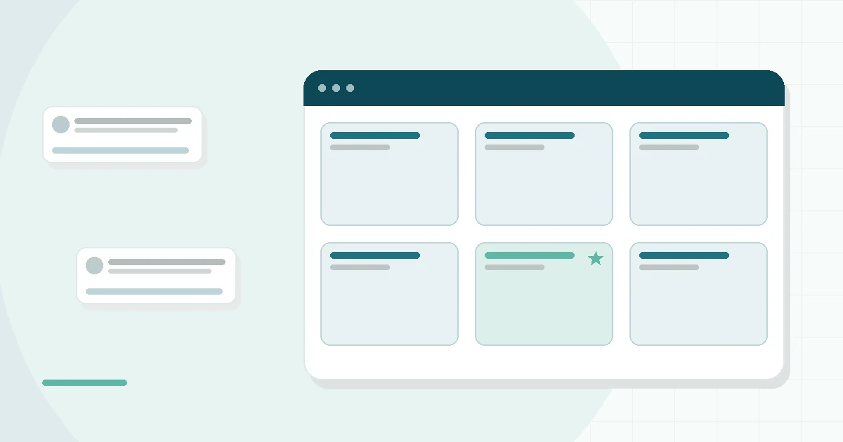 Flat illustration of a bedside sunrise alarm lamp glowing over a nightstand beside a moon and a checklist, teal and mint palette