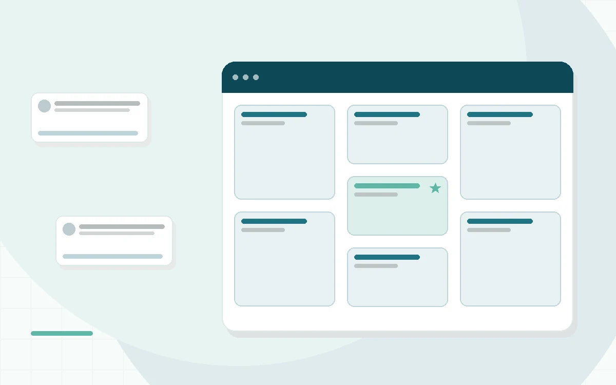 Flat illustration of two hybrid mattress cutaways side by side, teal and mint palette