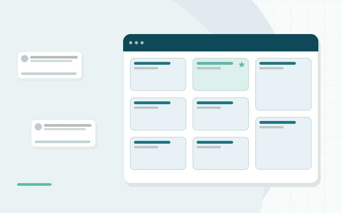 Flat illustration of a mattress being flipped to show a firm side and a softer side, teal and mint palette