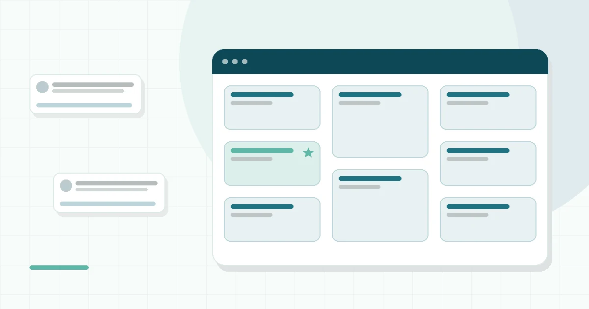 Flat illustration of a bedside alarm clock with a soft glow, teal and mint palette