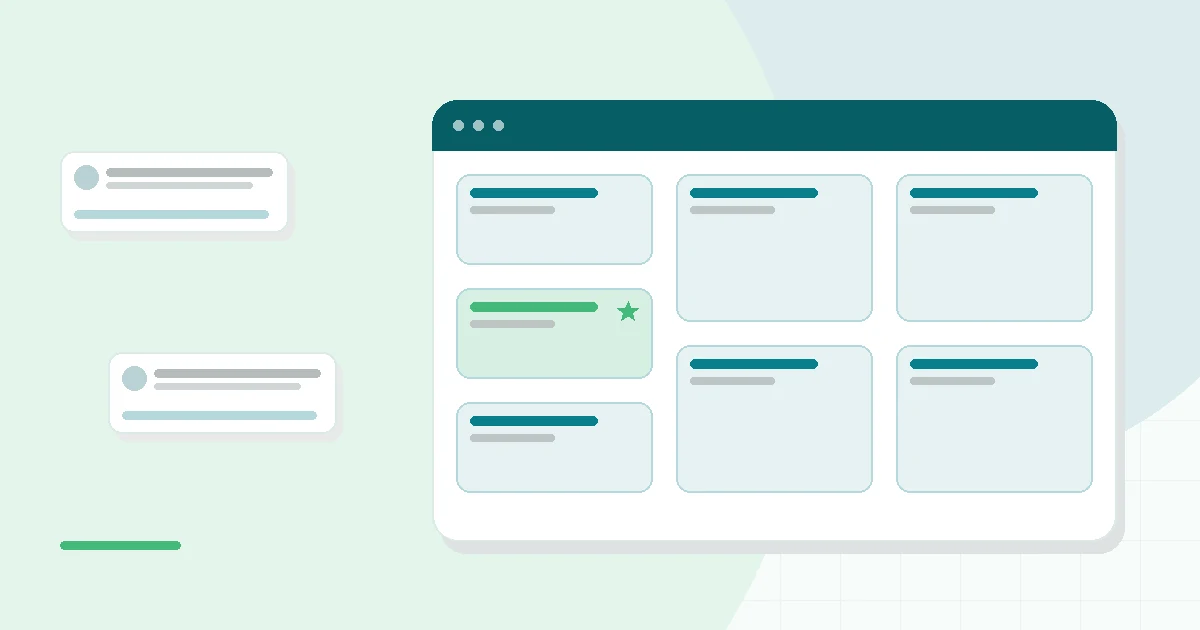 Flat illustration of two magnesium capsules with molecule shapes, teal and mint palette