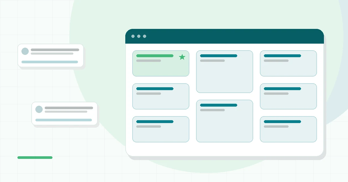 Flat illustration of a liquid vitamin bottle and spoon, teal and mint palette