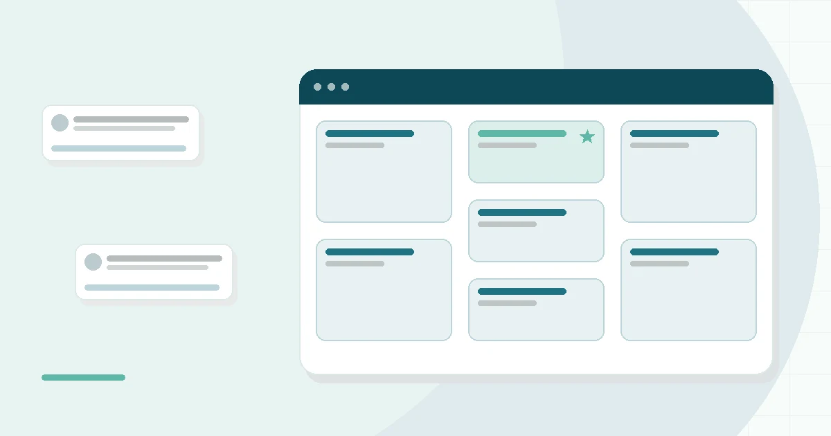 Flat illustration of a boxed mattress next to a store showroom bed, teal and mint palette