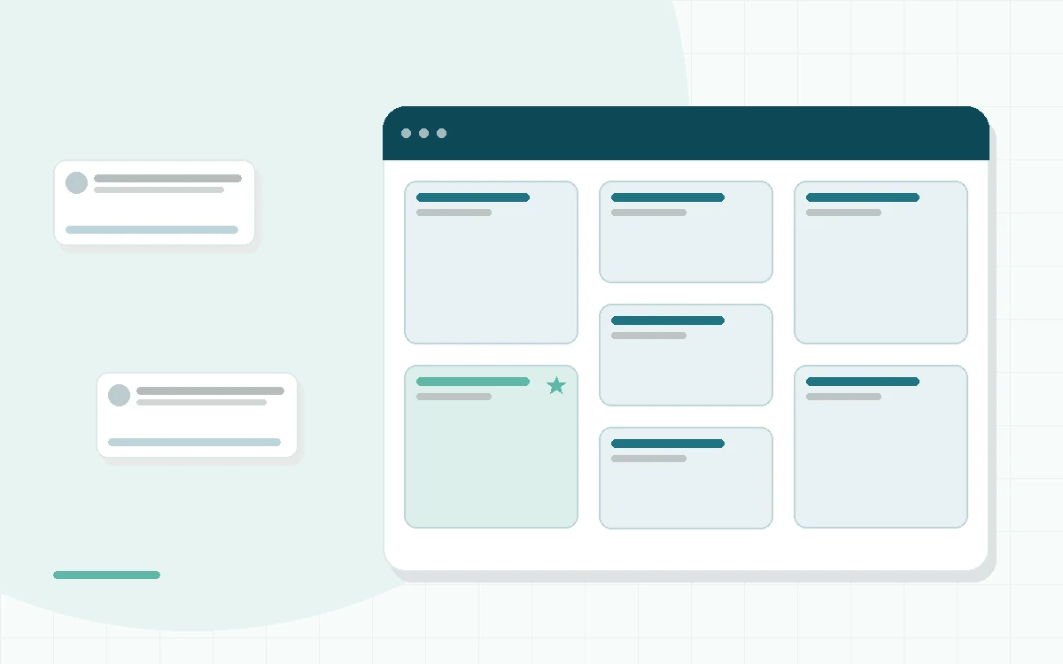 Flat illustration of a mattress cutaway showing foam layers and coils, teal and mint palette