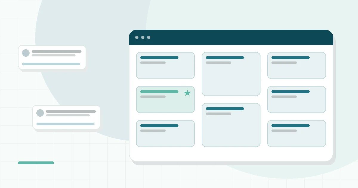 Flat illustration of a mattress with a cool airflow motif, teal and mint palette