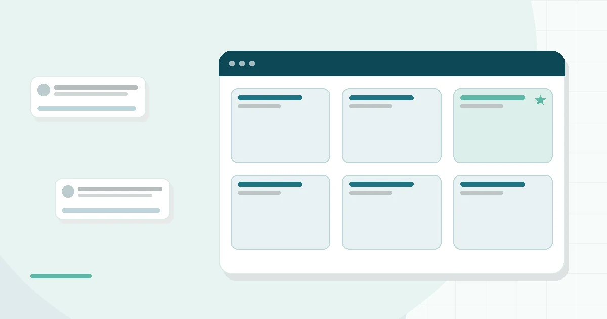 Flat illustration of a smart ring beside a cooling mattress cover, teal and mint palette