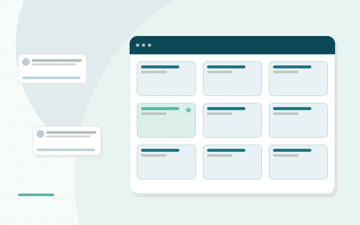 Flat illustration of a mattress being flipped to show a firm side and an extra firm side, teal and mint palette