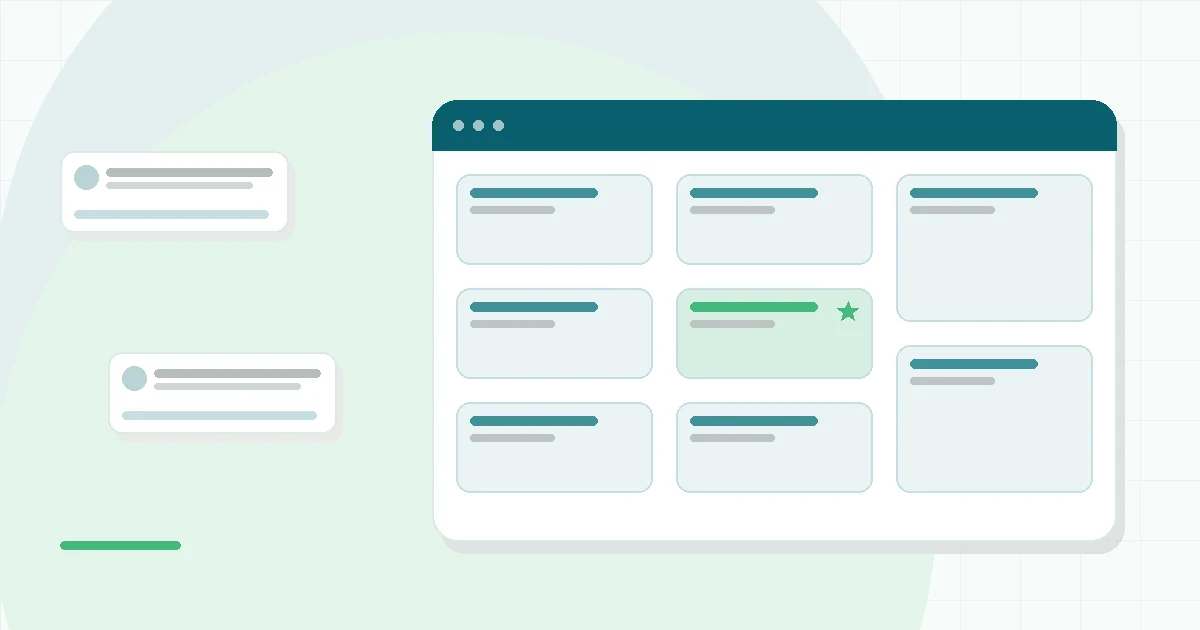 Flat illustration of a couple on a video counseling call on a laptop beside an open shared journal, a chat window and a weekly subscription card, teal and mint palette
