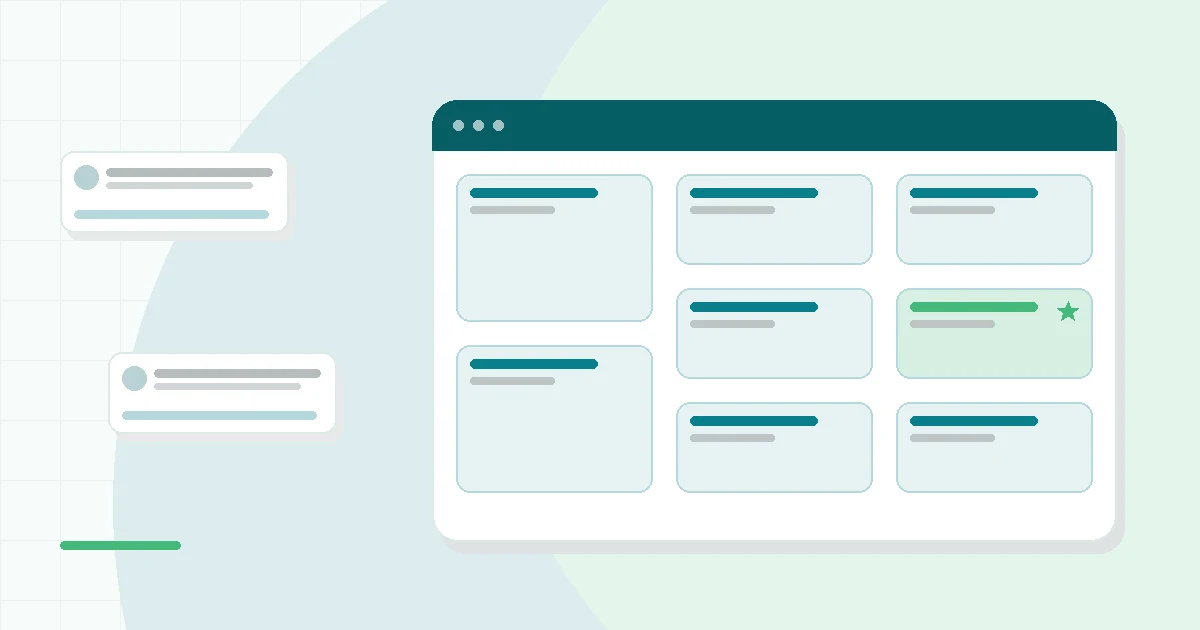 Flat illustration of a single capsule beside personalised vitamin packets, teal and mint palette