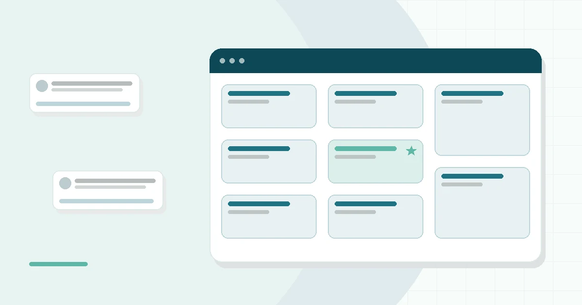 Flat illustration of two mattress layers cut away, teal and mint palette