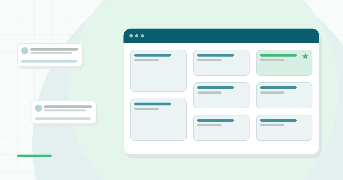 Flat illustration of a smartphone showing a mood tracking chart with a calm person meditating beside it, teal and mint palette