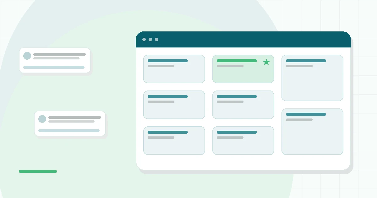 Flat illustration of a person resting with a small device on the chest, teal and mint palette