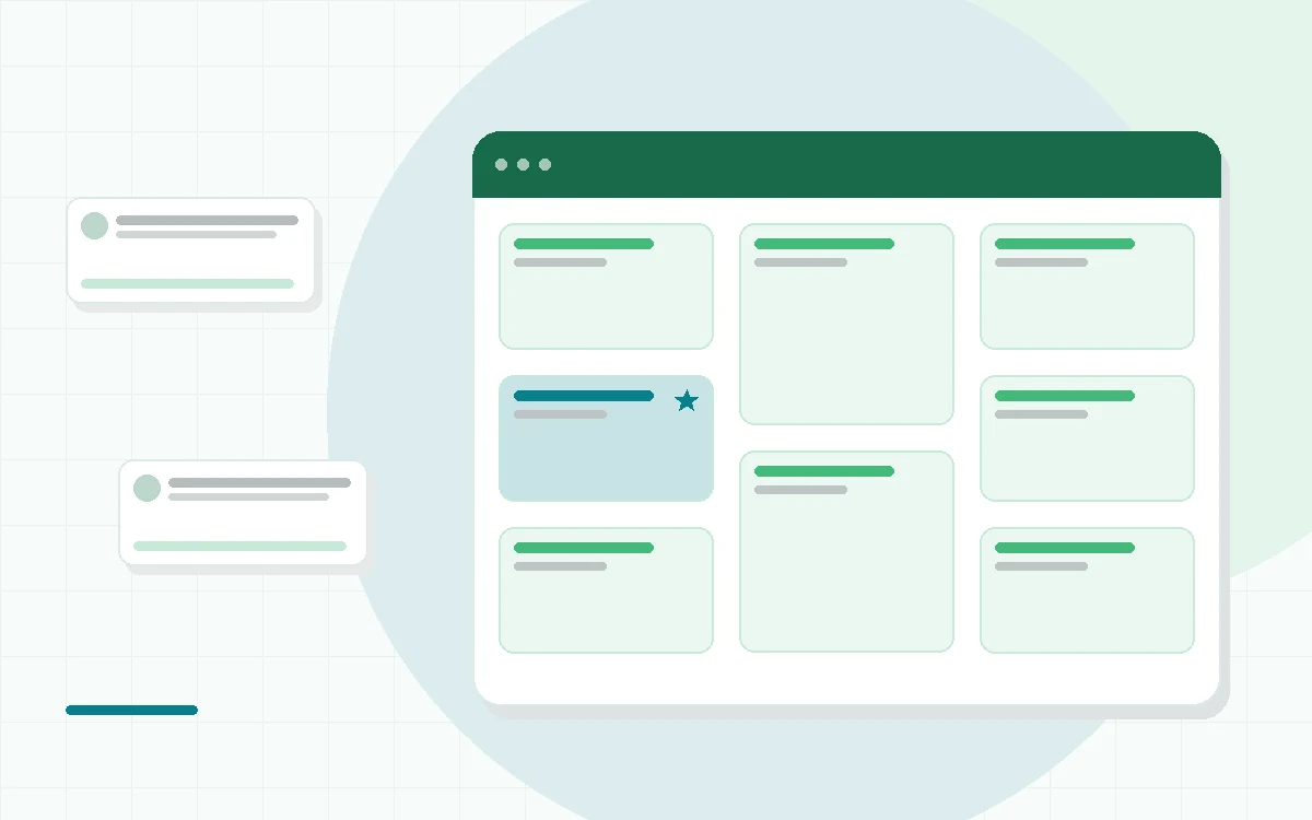 Flat illustration of a phone showing a running route map with a performance analysis chart beside it, teal and mint palette
