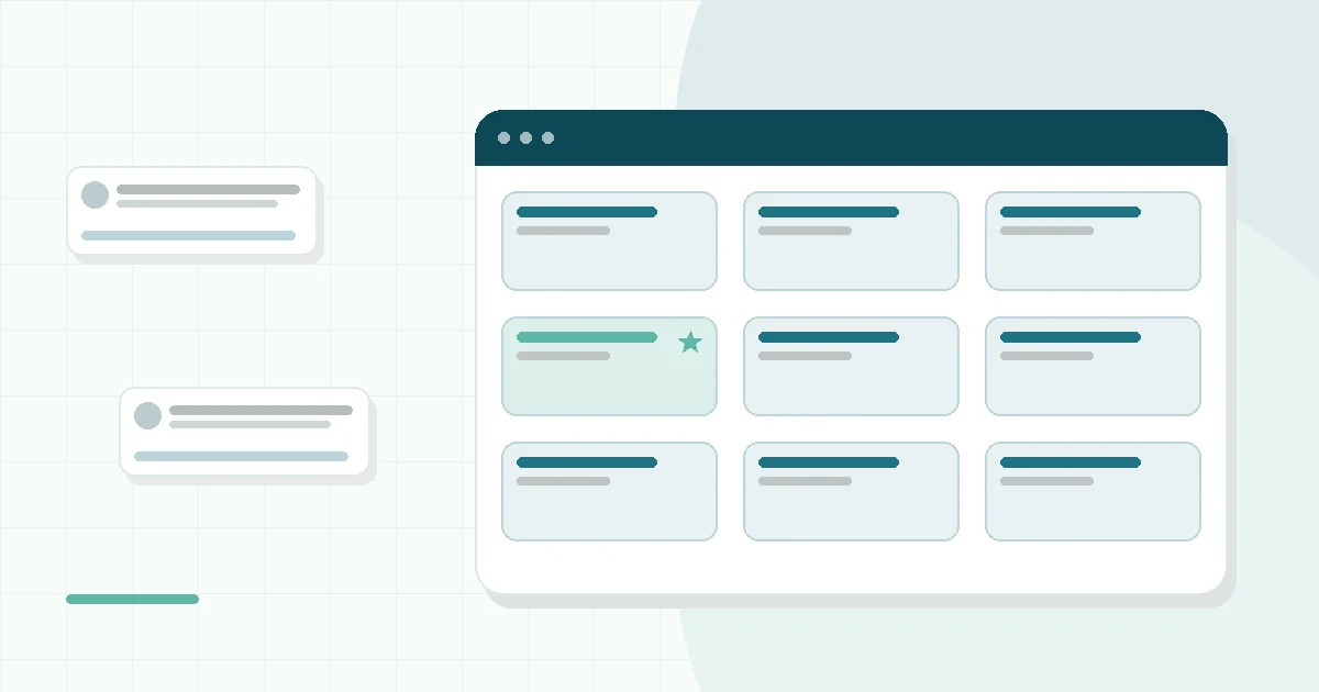 Flat illustration of a two-layer foam mattress on a simple bed frame beside a notebook and a small price tag, teal and mint palette