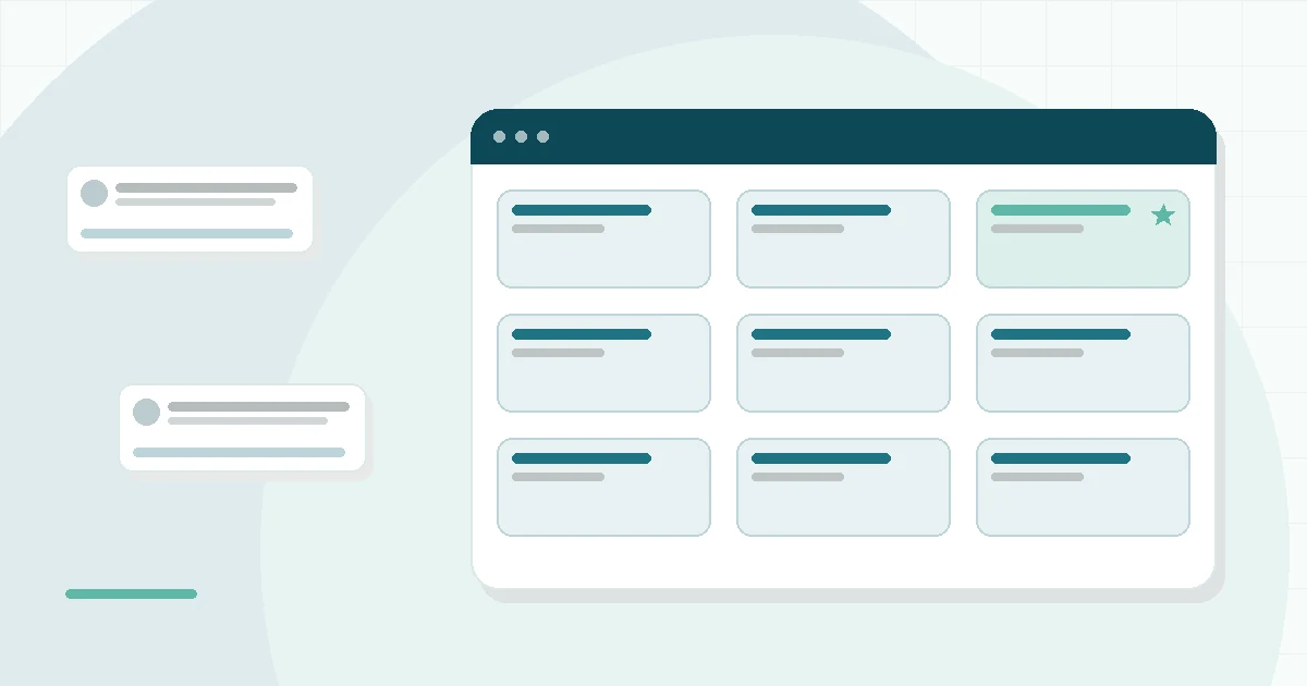 Flat illustration of a mattress with a lumbar support zone highlighted, teal and mint palette